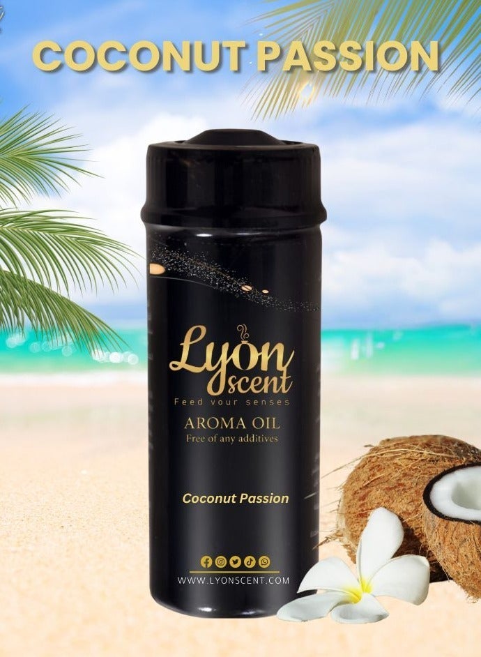 Lyon Scent Aroma Oil, 100% Pure Oil, Perfume for Air Freshener, Diffuser Aroma, Fragrance Oil, Air Freshener Oil refill, Essential Scented Oil, Luxurious Scent (Coconut Passion) - Image 2